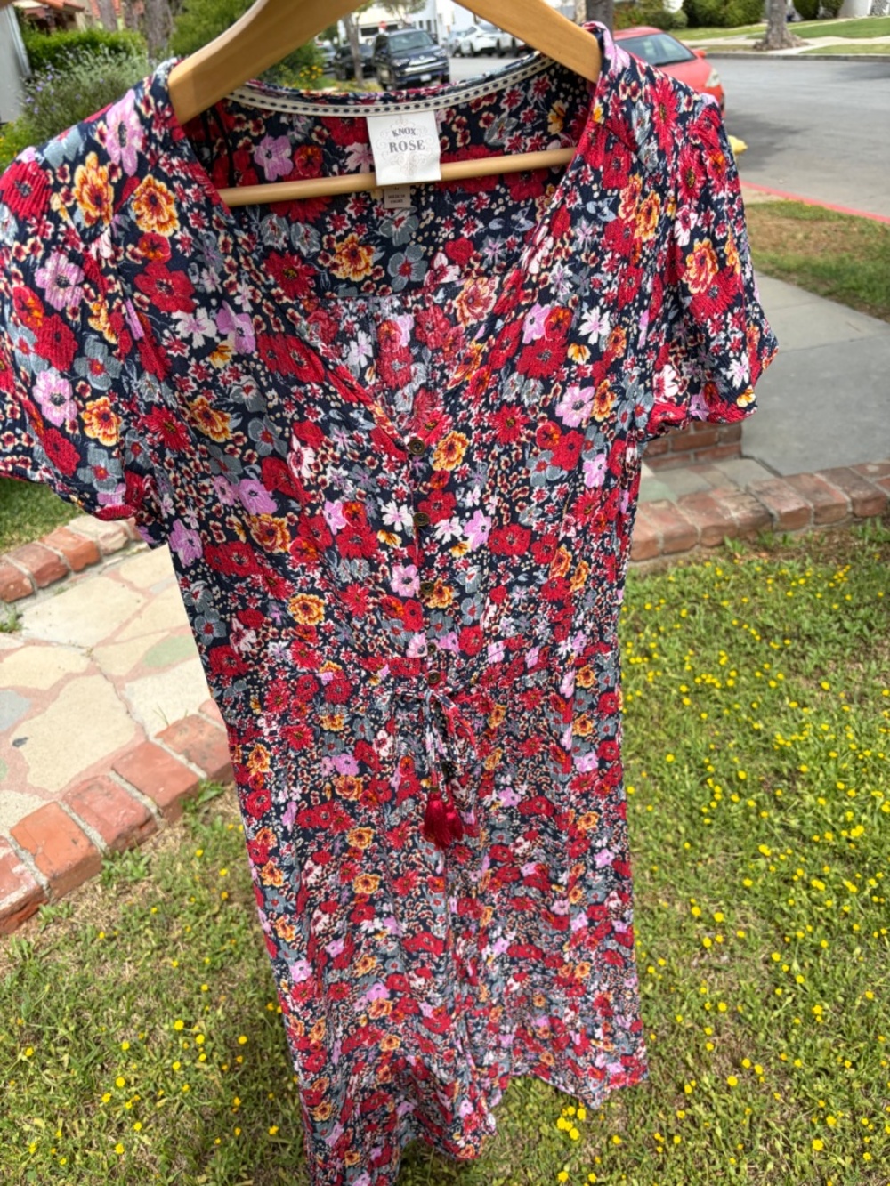 🌿 Knox Rose Boho Floral Maxi Dress – Romantic Cottagecore Style 🌿 - Picture 3 of 14